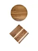 Original Wood Seating TWA24R WALNUT-MIXED 24" Round Butcher Block Wood Table Top, Solid Walnut or Mixed Species, Satin Finish 1 image