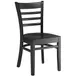 Original Wood Seating W41 SW Solid Wood Ladder Back Side Chair, European Beech Wood Frame 1 image