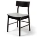 Original Wood Seating W44 P7/COM European Beech Wood Side Chair with Upholstered Seat and Extended Solid Wood Back 1 image