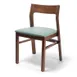 Original Wood Seating W48 GR9 Side Chair, European Beech Wood Frame, Upholstered Seat, Wood Back 1 image