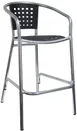 Atlanta Booth & Chair A101BS Aluminum Stacking Barstool with Perforated Metal Seat and Back 1 image
