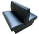 Atlanta Booth & Chair B12-S42100 Single Upholstered Booth, 48in Long, 42in High, 12-Channel Back, Black Vinyl Kick Base 1 image