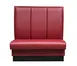 Atlanta Booth & Chair B3-S42100 Single Upholstered 48" Booth, 42" High, 3-Channel Back, Black Vinyl Kick Base 1 image