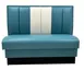 Atlanta Booth & Chair B6-S48100 Single Upholstered 48" Booth, 6-Channel Back, Black Vinyl Kick Base 1 image