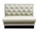 Atlanta Booth & Chair BB-S42100 48" Single Booth, Upholstered Tufted Back, 42" High, Black Vinyl Kick Base 1 image