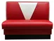 Atlanta Booth & Chair BV-S36100 Single 48" V-Back Upholstered Restaurant Booth, 36" High 1 image