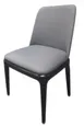 Atlanta Booth & Chair H102 Side Chair, Metal Frame, Grey Vinyl Upholstery 1 image