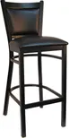 Atlanta Booth & Chair M279BS Metal Outdoor Bar Stool, Semi Gloss Finish, Slatted Back, Armless Design 1 image