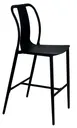 Atlanta Booth & Chair OD702BS Outdoor Barstool, Modern Black Matte Aluminum Frame, Metal Back and Seat, Armless 1 image