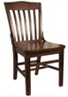 Atlanta Booth & Chair W103 Schoolhouse Solid Wood Chair, European Beech Wood, Wood Seat, Slat Back 1 image