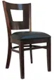 Atlanta Booth & Chair W106 Solid European Beech Wood Restaurant Chair with Perforated Back 1 image