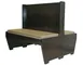 Atlanta Booth & Chair WBOP-D4850 30" Wood Platform Double Booth, Wood Back & Seat, Oak Veneer 1 image
