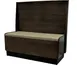 Atlanta Booth & Chair WBPB-D36100 Wood Platform Booth, 46" Double, Wood Back & Seat, Oak Veneer 1 image