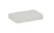 Cal-Mil 1647-CP Gel Pack – 6" x 4" x 1" White BPA‑Free Beverage Tub for Bottle Service 1 image