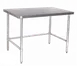 Klinger's Trading NSG3096 Stainless Steel Top 85" - 96" Work Table 1 image