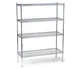 Klinger's Trading SCHROME-1442 Chrome Wire Shelving Unit, 42"W x 14"D 1 image