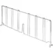 Klinger's Trading SDIVIDER18-CHROME Wire Shelf Divider, 18"W x 9-1/2"H, Chrome Finish 1 image