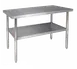 Klinger's Trading SG3048 48" Open Base Work Table with Undershelf, Without Backsplash / 18 Gauge Top 1 image