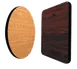 Klinger's Trading WO2442 24x42 Rectangular Walnut/Oak Laminate Table Top, Reversible 1 image