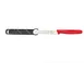 Mercer M33933RDB Bar Knife – 4" Stainless Steel Blade, Red Polypropylene Handle, Slide‑On Guard 1 image