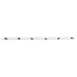 Mercer M62997BKM Push Through Button Strips for M62095WBM, 6 Black Buttons/Strip, 2 Strips - 2/Set 1 image