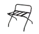 Forbes Industries 800-EN Luggage Rack, 24" W x 21" D x 24-1/2" H, 1" Steel, Black, Back Bar 1 image