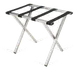 Forbes Industries 804-SS Luggage Rack, 24-1/4"W x16"D x21"H, Poly Straps, Stainless Steel 1 image