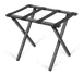Forbes Industries 804‑SV Luggage Rack – 24‑1/4" W x 16" D x 21" H, Poly Straps, Silver 1 image