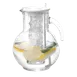 Cal-Mil JC100 Gourmet Glass Pitcher, 1/2 Gallon, Clear Glass, Removable Ice Chamber 1 image