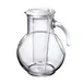 Steelite 4923Q140 Glass Pitcher with Ice Chamber, 2.25 Qt, 64-95 oz, 6.5" x 8.5", Handle, Kufra, 6/Case 1 image