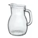 Steelite 4971Q599 Bistrot Glass Pitcher, 1.25 Qt, 5.875" x 7.5", Glass, With Handle, No Lid, 6/Case 1 image