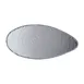 Steelite 6512G382 Oval Glass Platter, 12.125" x 5.875", Clear Scape Glass, 6/Case 1 image