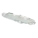 Steelite 6525B429 Long Linear Glass Plate, 15.5x5.5, Venus Design, Free-Form Shape, Sold per Dozen 1 image