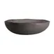 Steelite GS196647 11.5" Round Glass Serving Bowl, 3.5 Qt, Dark Grey, Glass Material, Sold per Case 1 image