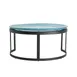 Steelite GS196651 13" Round Glass Platter, Two-Tone Dusk Blue/Cream, Studio Finish, 1/Case 2 image