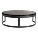 Steelite GS196652 13" Round Two-Tone Glass Platter, Dark Grey/Cream, 1"H, Glass Dinnerware 2 image