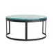 Steelite GS196654 Mid Modern Flat Cake Plate, 13" Round, Two-Tone Glass, Dusk Blue/Cream, Sold per Case 2 image