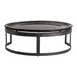 Steelite GS196655 Mid Modern Flat Cake Plate, 13" Round, Two-Tone Dark Grey/Cream Glass, Case 2 image