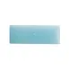 Steelite GS196662 - 14" Rectangular Glass Serving Platter, Dusk Blue Cream, 5.125"W x 0.875"H, Sold per Case 1 image
