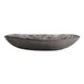 Steelite GS196693 2.5 Qt Oval Glass Serving Bowl, 14.625" x 2.75"H, Crackle Dark Grey, 65-96 Oz, 11-14", Sold per Case 1 image