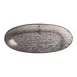 Steelite GS196695 18.375 Oval Glass Serving Bowl, 3.25 qt, Dark Grey Crackle Finish, 97 oz, Sold per Case 2 image