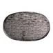 Steelite GS196699 Oval Glass Platter, 15.375" x 9.875", Crackle Dark Grey, Glass, Sold Per Case 1 image