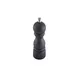 Steelite GWSPMBLK12 Salt and Pepper Grinder, 5.0", Matte Black, Wood, 1"-7" Height, 6/Case 1 image
