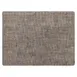 Steelite MTPLLN011216 Rectangular Placemat, 12" x 16", Plastic Linen Silicone Chocolate Finish, Sold per Dozen 1 image