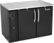 Victory VBB48HC-F-B 48" Back Bar Refrigerator, 15.139 cu. ft., Black Exterior, Stainless Steel Interior, 2 Solid Self-Closing Doors 1 image