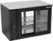 Victory VBB48HC-F-GS-PT-B 48" Pass-Thru Back Bar Refrigerator, 15.139 cu. ft., 4 Sliding Glass Doors, Black Exterior, Stainless Steel Interior 1 image