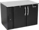 Victory VBB48HC-F-PT-B Pass-Thru Bar Cooler, 48" W x 34" H, 15.1 cu ft, Black, Steel Top, 4 Doors 1 image