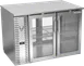 Victory VBB48HC-G-PT-S Bar Cooler, 48" W × 34" H, 15.1 Cu Ft., 4-Glass Doors, Steel R290, 1/4HP 115V 1 image