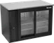 Victory VBB48HC-GS-B 48" Back Bar Refrigerator, 15.139 cu. ft., 2 Sliding Glass Doors, Black Exterior, Stainless Steel Interior 1 image