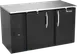 Victory VBB58HC-B 58" Back Bar Refrigerator, 2 Solid Doors, 17.8 cu. ft., Stainless Steel Top, Black Exterior, 115V 1 image